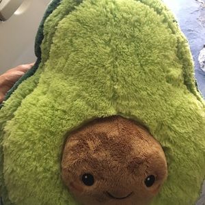 Avocado plush pillow